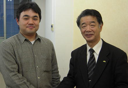 志賀一雅先生と和田知浩 志賀一雅先生と和田知浩