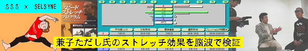 兼子ただし氏のＳＳＳストレッチの効果を脳波で検証