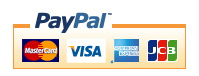 PayPalでカード（Mastercard、Visa、American Express、JCB）決済できます。