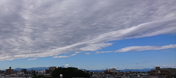 台風21号が去り、富士山がよく見えます。東京・練馬より～