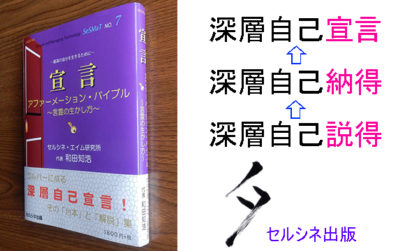 頼願転誓が実現するフェース進展は・・・。潜在意識に耳を傾けながら深層自己説得を試みます。修正しつつこれが成功すると深層自己納得に。ここからがまた重要です。深層自己宣言に至れるまでに現実化戦略を立てます。この一連をアファーメーションと呼びます。