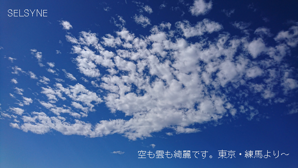 空も雲も綺麗です。東京・練馬より～